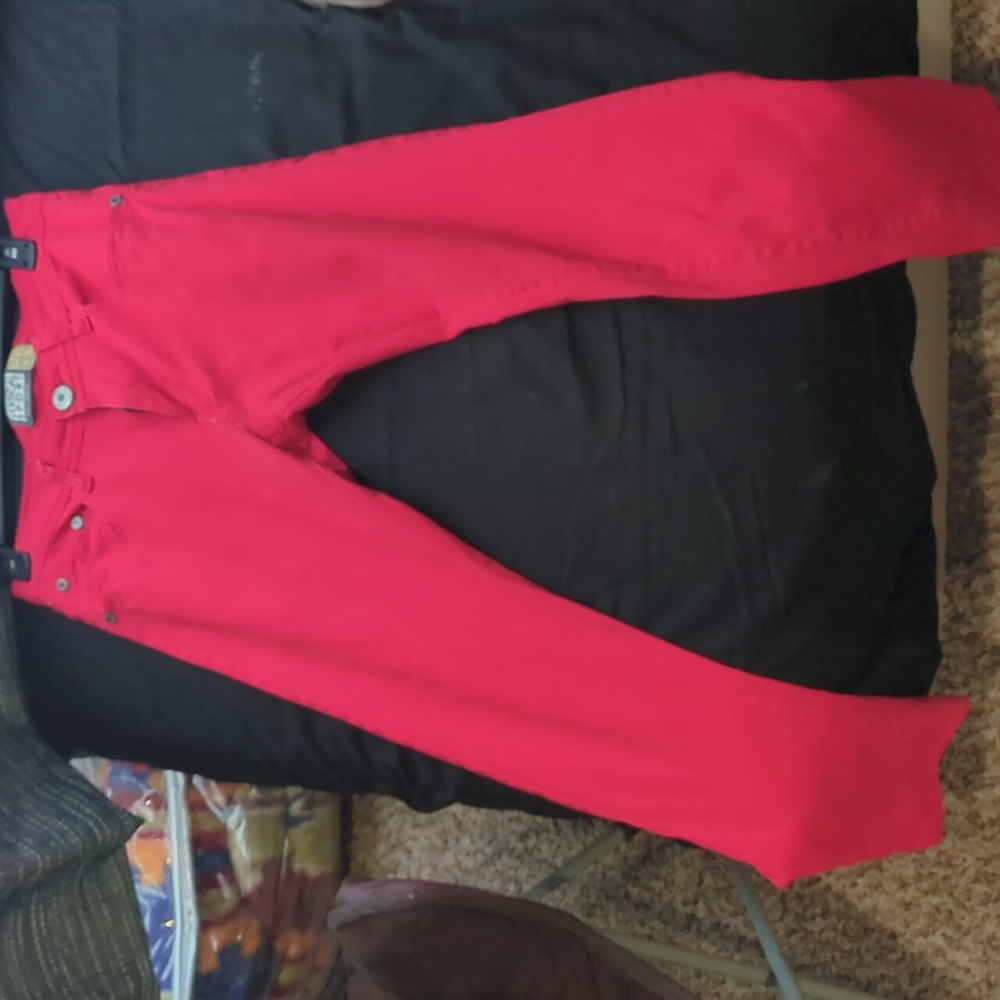 Vertical Sport | Skinny-Fit Vermillion Chinos (98% Cotton | 2% Spandex)